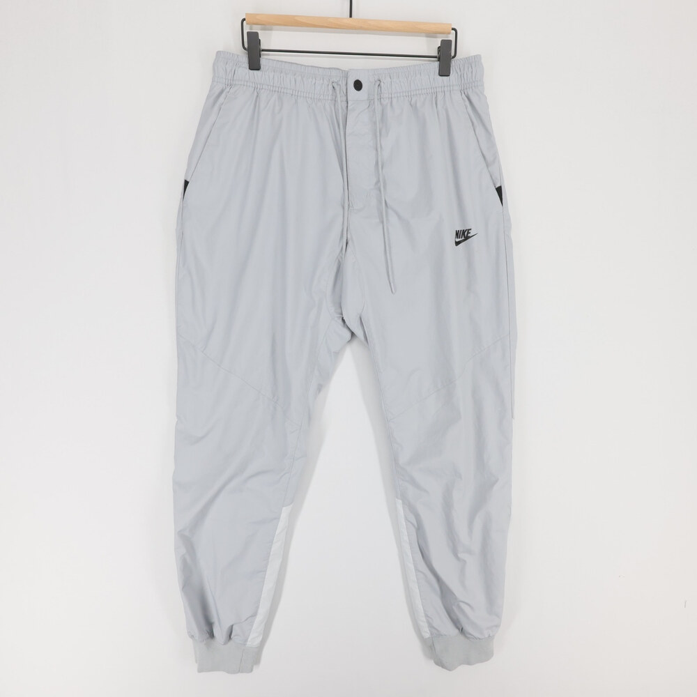 Nike Windrunner Pants Mens L Gray Jogger Track Mesh Lined Athletic